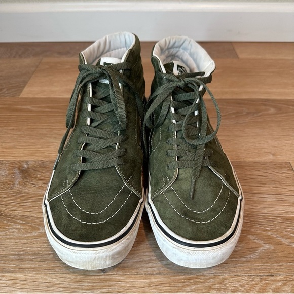 Vans Unisex Sk8-Hi Green Sneaker Shoes - Picture 6 of 11